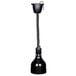 A black Cres Cor ceiling mount infrared bulb with a long black cord.