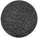A black circle with white specks.