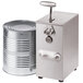 An Edlund single-speed tabletop electric can opener opening a tin can.