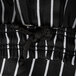Chef Revival unisex pinstripe chef pants with black and white stripes.