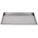 A silver rectangular stainless steel grease tray for a Cooking Performance Group charbroiler.