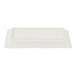 An American Metalcraft antique white rectangular melamine platter with a rectangle shape.
