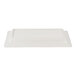 An American Metalcraft white rectangular melamine platter with a black border.