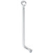 An Avantco silver metal pull rod with a hole.