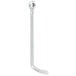 An Avantco silver metal pull rod with a white handle.