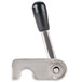 The metal left bowl lock handle for an Avantco mixer with a black plastic tip.