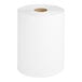 A roll of white paper towels.