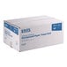 A case of Lavex Premium 10-inch white hardwound paper towel rolls, containing six 700-foot rolls.