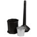 A black Commercial Zone Smokers' Outpost bucket with snap-lock lid.