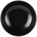 A black bowl with a white background.