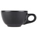 Hall China 301050AFCA Foundry 7.75 oz. Black Porcelain Boston Cup - 12/Case
