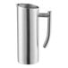 An American Metalcraft stainless steel pitcher with a handle.