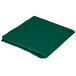 A green cloth on a white background.