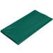 A package of hunter green plastic table covers.