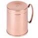 A Libbey copper Moscow Mule mug with a handle.