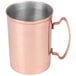 A Libbey copper Moscow Mule mug with a handle.