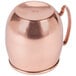 A Libbey copper Moscow Mule mug with a handle.