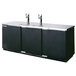 Beverage-Air DD78-1-B 79 inch Black Beer Dispenser - 4 Keg Kegerator