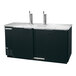 Beverage-Air DD58-1-B 59 inch Black Beer Dispenser - 3 Keg Kegerator