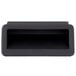 A black rectangular plastic door handle for Avantco.