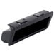 An Avantco black plastic door handle for a latch.