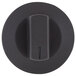 An Avantco thermostat knob with a black rectangular base and black knob.