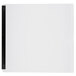 A white square glass panel with black edges.