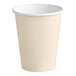 A white paper cup with a white rim.