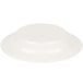A white rimmed Carlisle smoke melamine soup bowl.