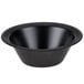 A black Dart foam bowl on a white background.