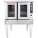 A Blodgett commercial convection oven with a door open.