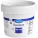 A white container of Satin Ice purple vanilla fondant with a blue label.