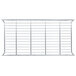 A metal rack with a grid on it.
