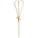 A Tablecraft bamboo pick with two heart-shaped loops on the end.