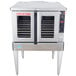 A Blodgett commercial electric convection oven with a door open.