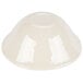 Aqua Carlisle melamine bowl with a white liquid in it.