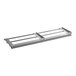 A Turbo Air stainless steel tray slide with metal bars.