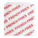 A white Carnival King paper bag with red text for french fries.