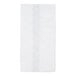 A white paper towel with a black stripe.