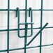 A green metal wire hook for a Metro SmartWall G3.