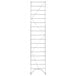 A white rectangular Metro Erecta Chrome Upright with black lines.