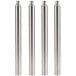 A set of four stainless steel Regency legs.