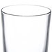 A close up of a clear Spiegelau highball glass.