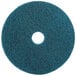 A blue 3M 5300 floor pad with a white circle in the middle.