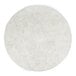 A round, white 17-inch floor polishing pad.