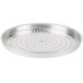 An American Metalcraft Super Perforated Heavy Weight Aluminum Pizza Pan with round holes.