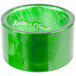 A Forest Green Tabletop Classics round polypropylene napkin ring.