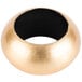 An American Atelier gold acrylic napkin ring with a black center.