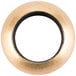 An American Atelier gold acrylic napkin ring with a black center.