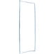 A white rectangular frame with a blue border.